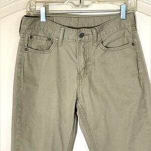 Levi 514 Khaki Denim Pants Jeans - 29 X 32